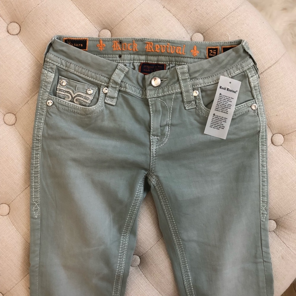 Rock Revival grey soft Capri pants